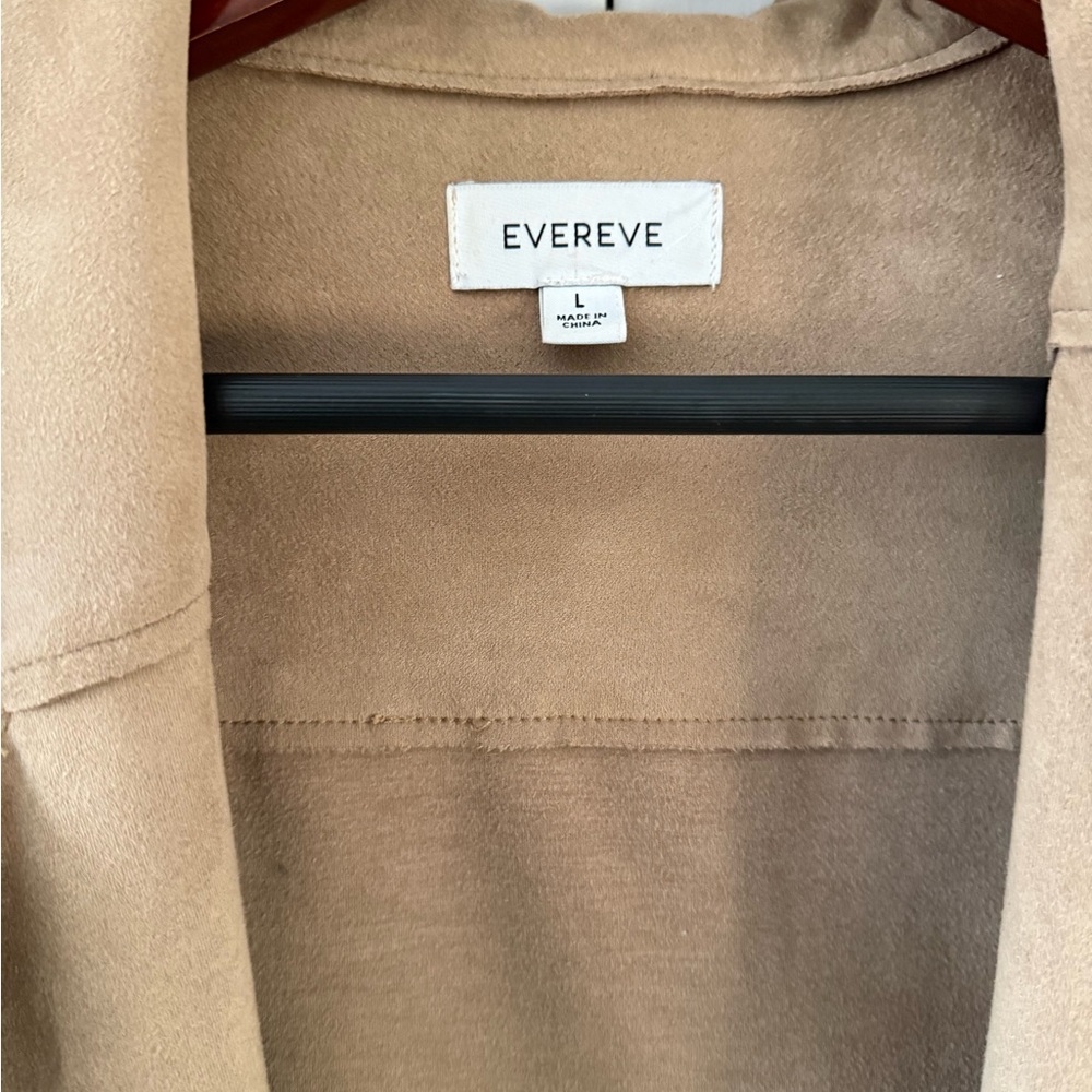 Evereve Faux Suede Moto Jacket – Women’s Large - Picture 3 of 4